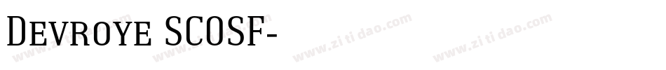 Devroye SCOSF字体转换